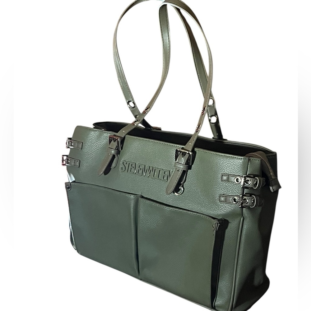 Steve Madden Green Laptop Tote Bag - Picture 3 of 8